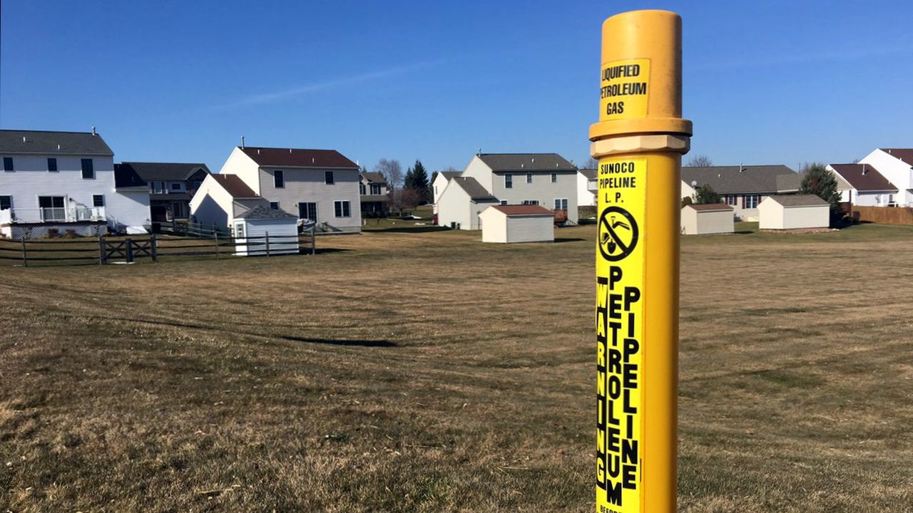 Sunoco Logistics Mariner East pipeline path through Berks